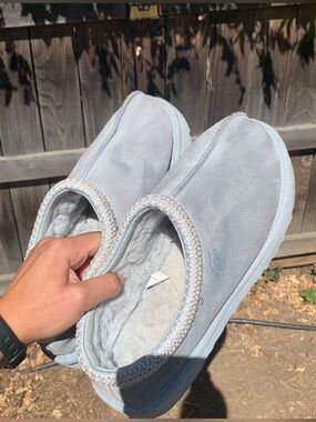 UGG Women's Tasman Slippers Suede Genuine Leather Sea Foam Size 10 Cozy Slip On